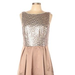 Limited Cocktail Dress with Satin Skirt